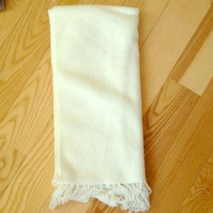 NWOT white scarf