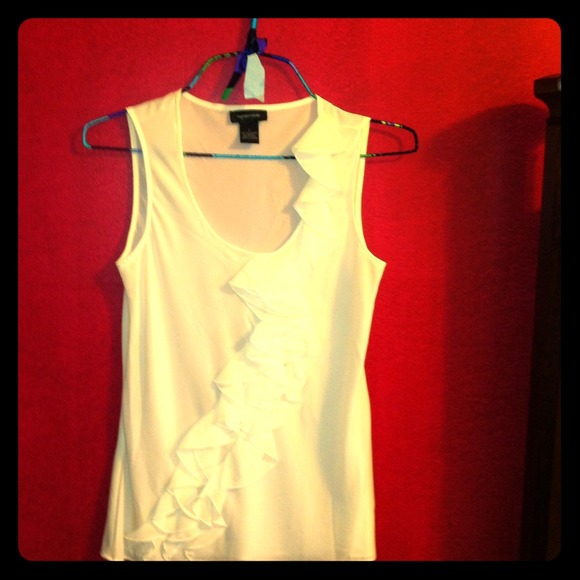 White shirt with ruffles