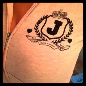 Juicy Couture light pink track hoody