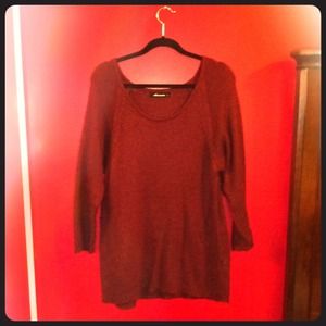Burgundy over sized sweater