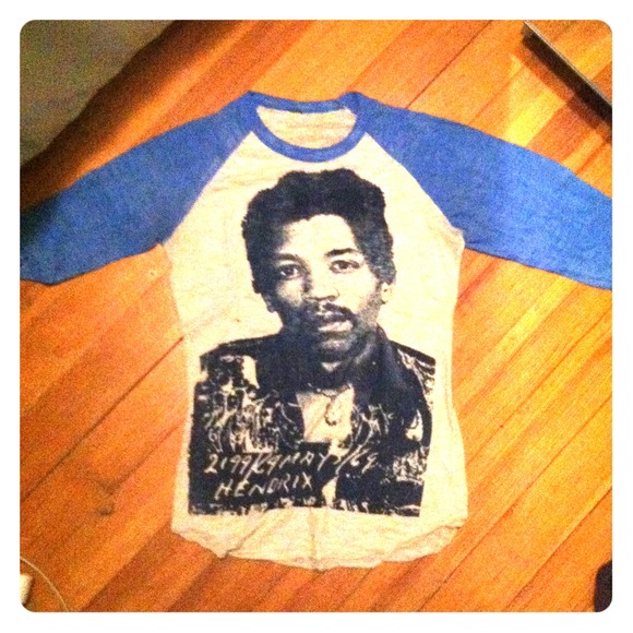 Jimmy Hendrix printed baseball tee