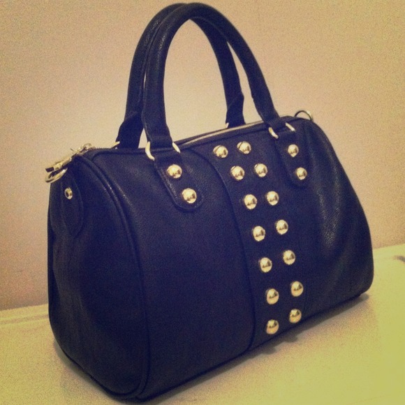 💕RESERVED! Steve Madden Black Studded Satchel