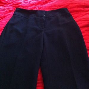 Black wide legged dress pants