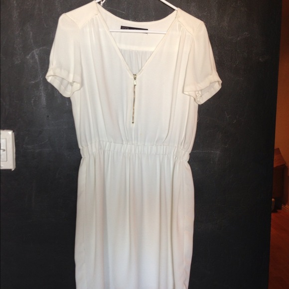 Zara white mini dress