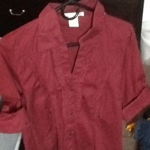 Long Maroon Blouse