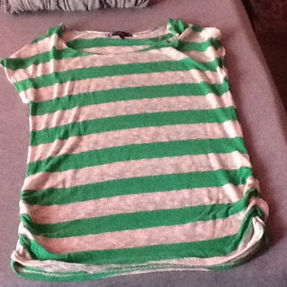 Green Striped Top