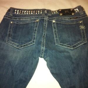 Miss Me straight leg studded jeans