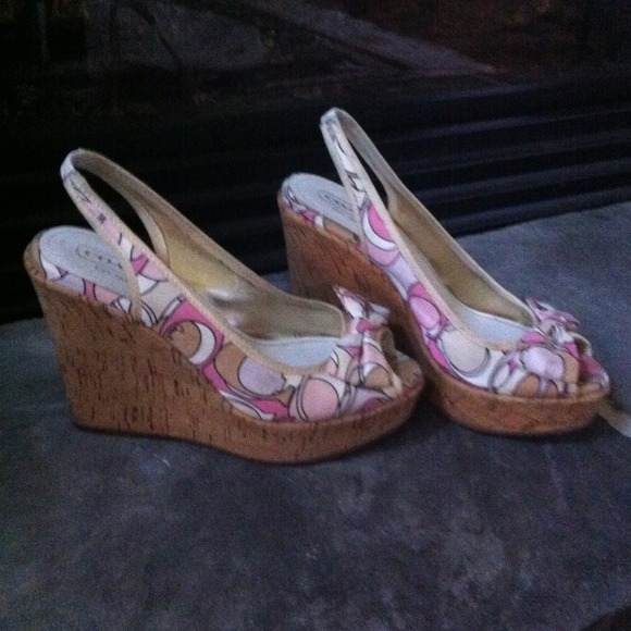 Coach slingback peep toe platform - Picture 2 of 2