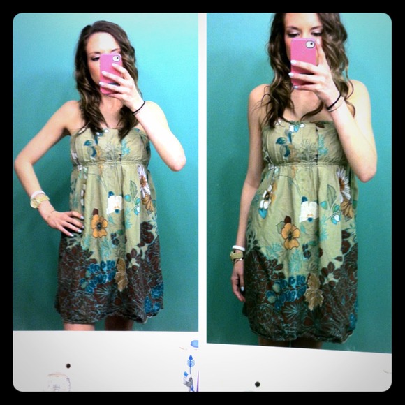 Light weight cotton floral tube dress