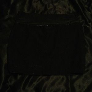 Rue 21 black with silver body con skirt