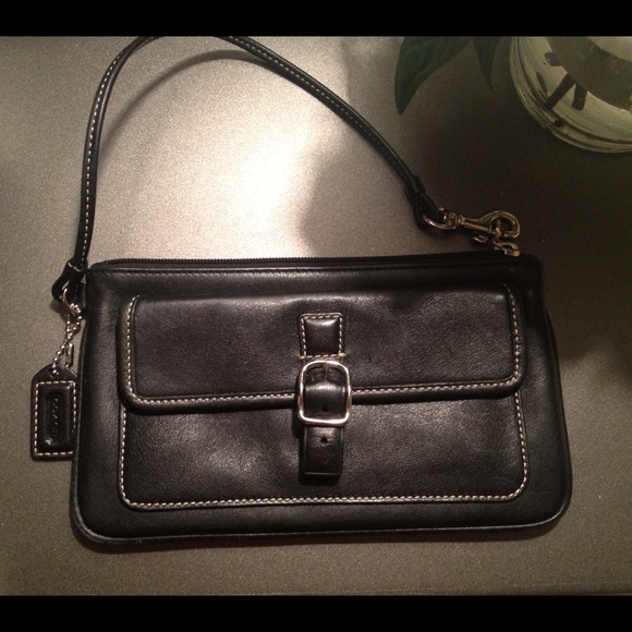 Authentic Coach Leather Wristlet