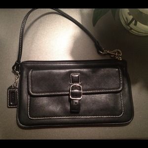 Authentic Coach Leather Wristlet