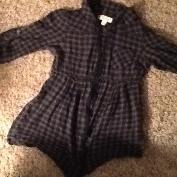 Brown and black plaid shirt