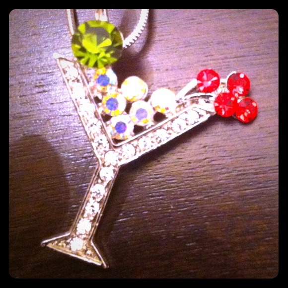 🍸🍒Martini Charm Necklace🍸🍒