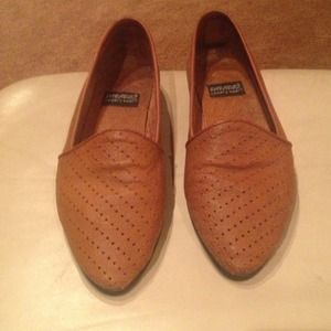 paradies chestnut leather flats size 7