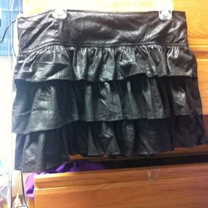 Brown Crocodile Design Skirt