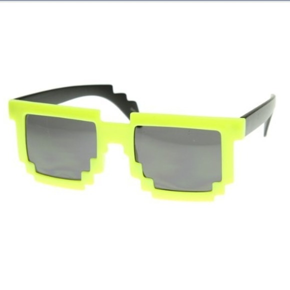 BNTPrice Accessories - Pixelated 8-Bit Computer Nerd Geek Gamer Glasses