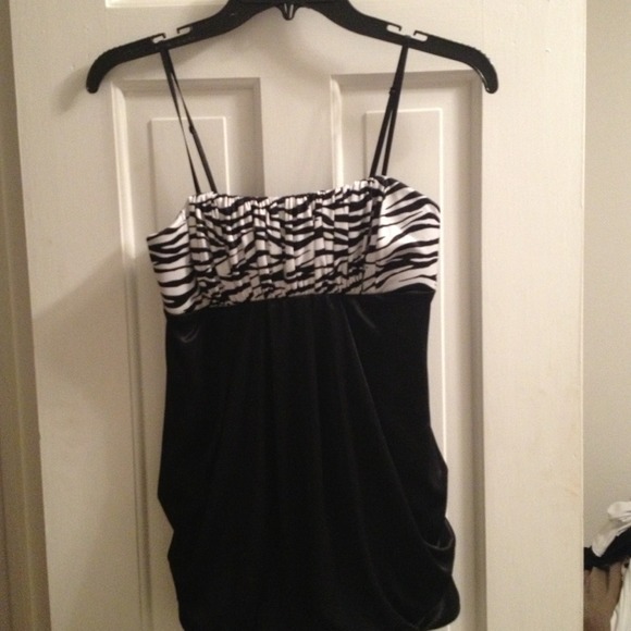 Zebra Print Top - never worn shimmery Beautiful