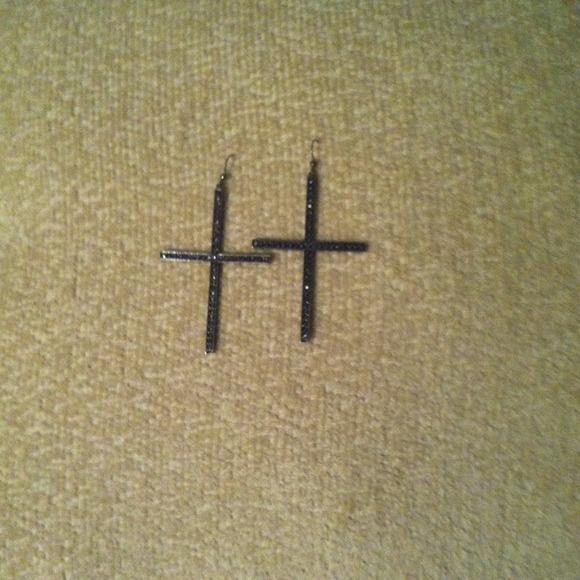 Cross earrings