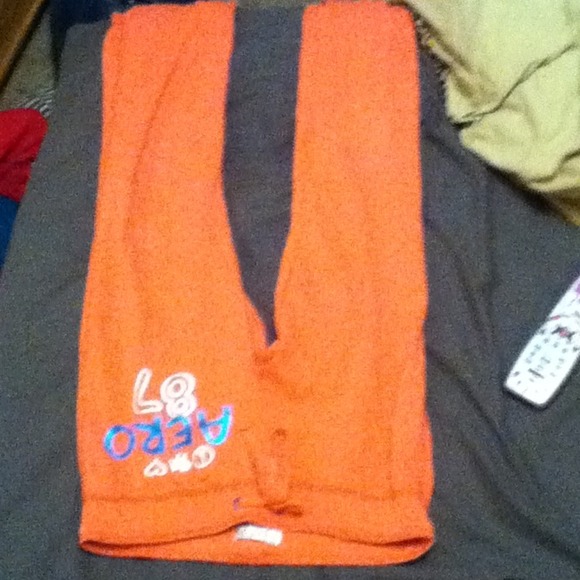 Really cute light orange Aero pants