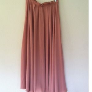 Peach maxi skirt