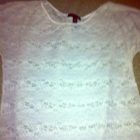 XL sheer lace shirt