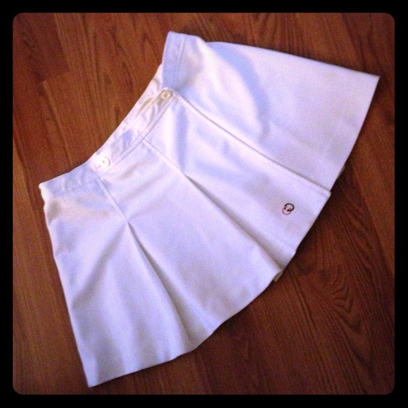 GUCCI whiite wrap around tennis skirt