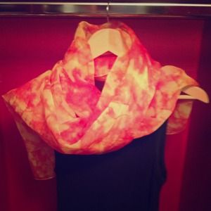 Orange scarf or beach wrap