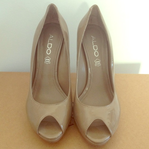 ALDO PEEP TOE PUMPS