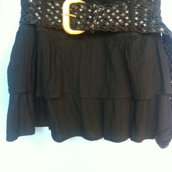 Black Shirt Dress - Picture 2 of 3