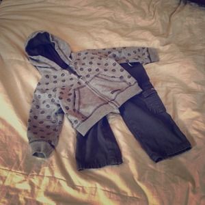 Calvin Klein hoodie and pants set 18 mo