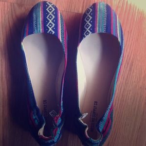 Ikat Ballet Flats