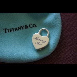 Tiffany sterling silver 925 "marry me" charm