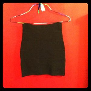Mini black skirt