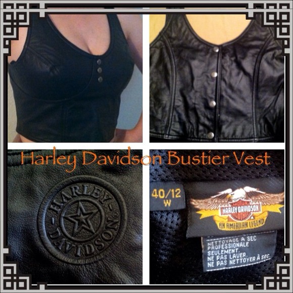 Harley Davidson Genuine Leather Ladies Vest