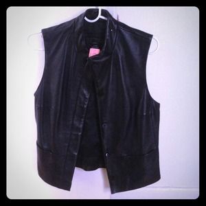 100% leather vest
