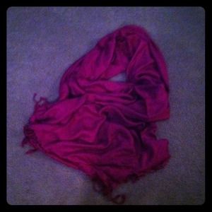 Fuchsia cape/scarf.