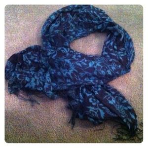 Lovely teal and black scarf.