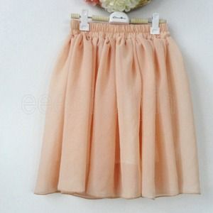 💢SOLD💢New peach chiffon skirt