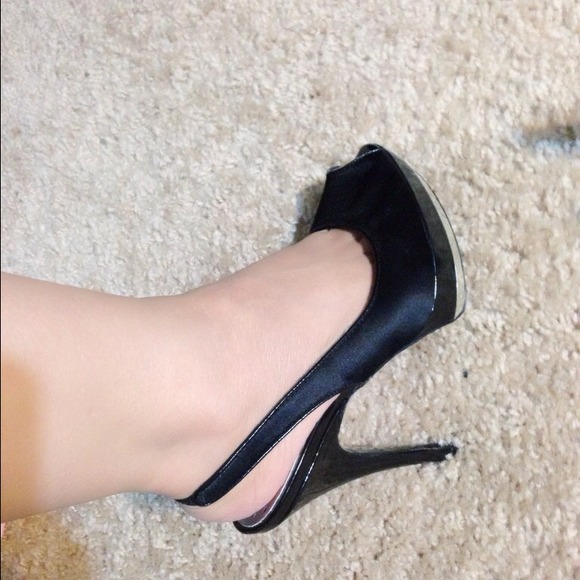 BCBG Silk Platform Shoes - Picture 4 of 4