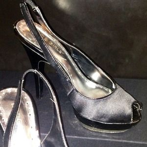 BCBG Silk Platform Shoes