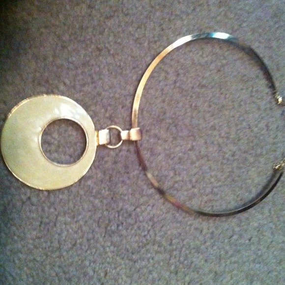 Glam yellow and gold pendant.