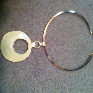 Glam yellow and gold pendant.