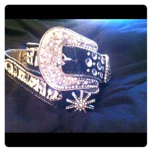 Women's western Rhine stone belt