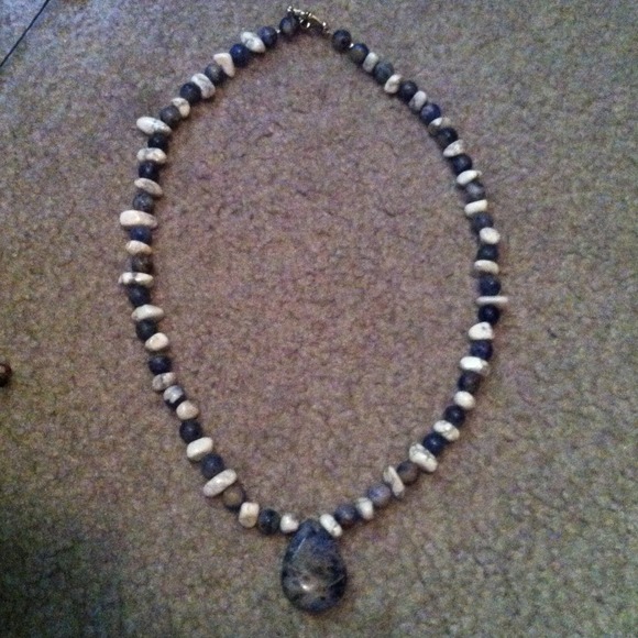 All stone handmade necklace.
