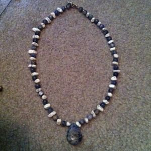 All stone handmade necklace.