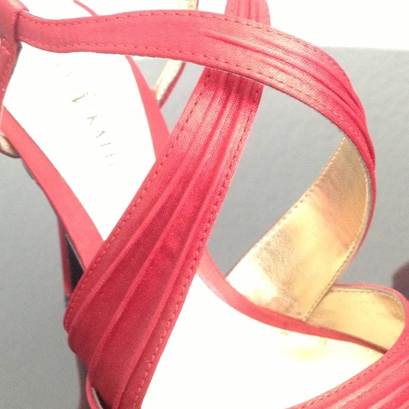 Red Satin Shoes - Picture 3 of 3