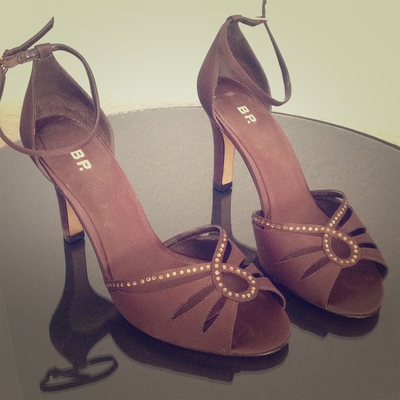 Nordstrom BP Shoes - Chocolate Brown Satin Shoes