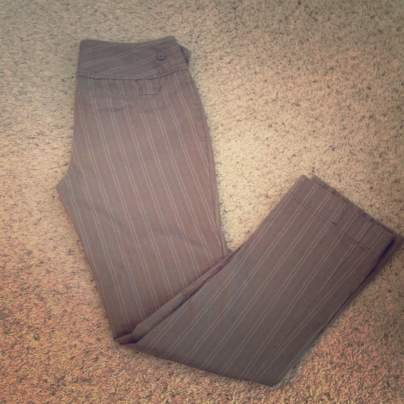 Striped dress pants