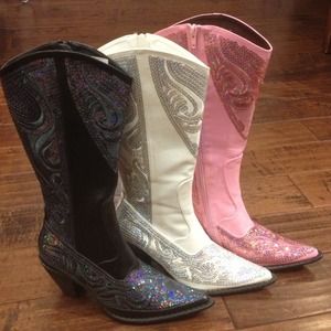 Helen's Heart Sequin Boots